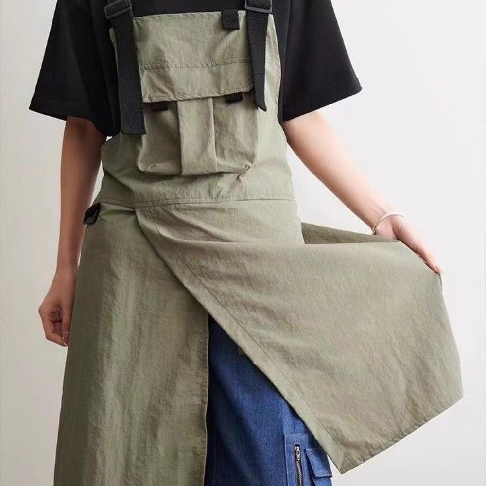 Woodworking Apron - Comfortable Catering Apron Vest-Style Water-repellent Cross