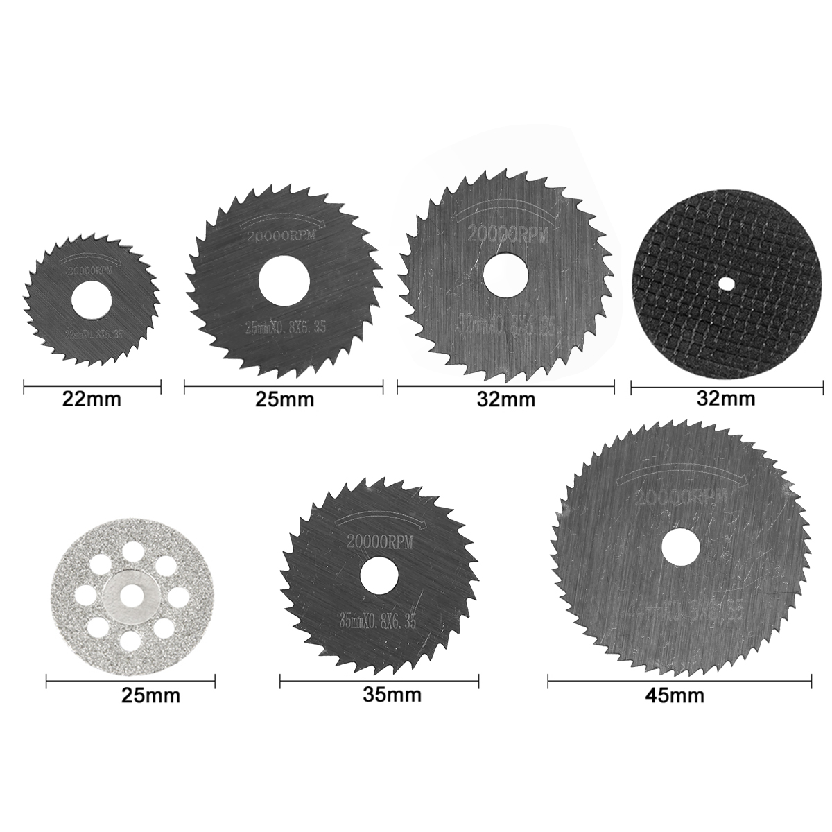 31/30pc Diamond Cutting Discs  - огляд і ціна Woodworking Cutting Tools