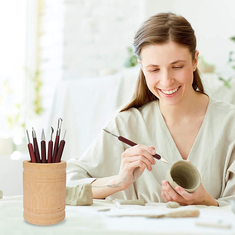 6PCS Sculpting Pottery Clay To - огляд і ціна Wood Chisel Set