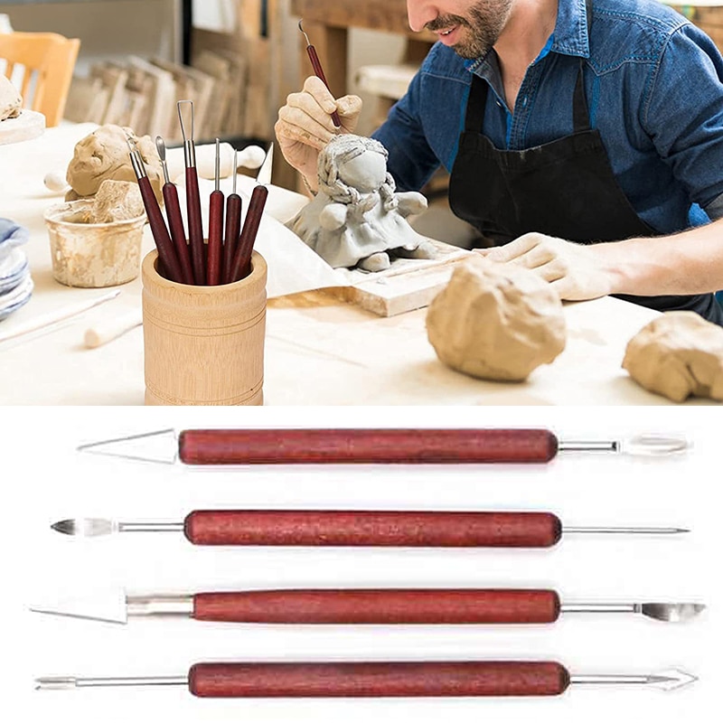 6PCS Sculpting Pottery Clay To - огляд і ціна Wood Chisel Set