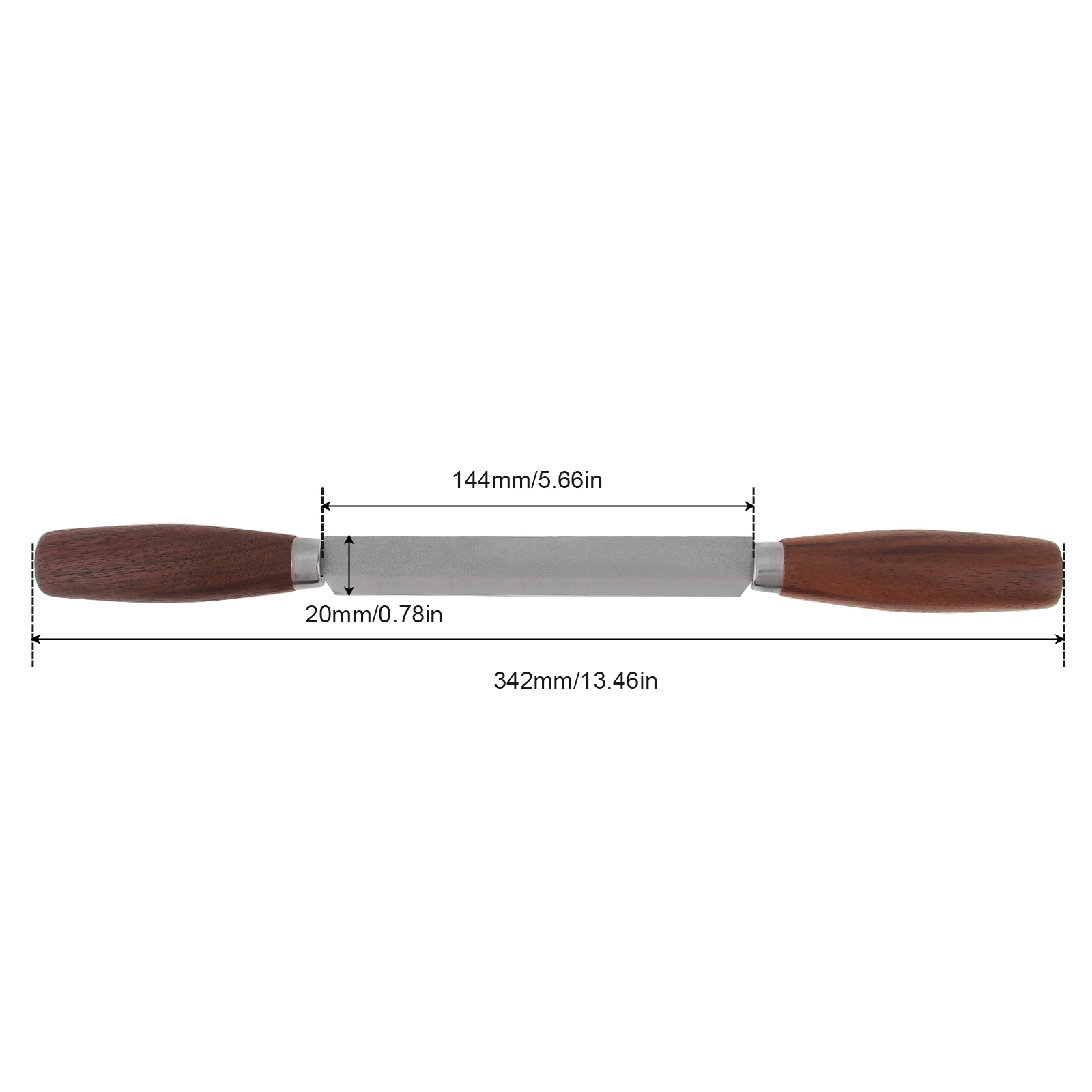 1 Piece Walnut Wood Woodwork H - огляд і ціна Drawknife Blade