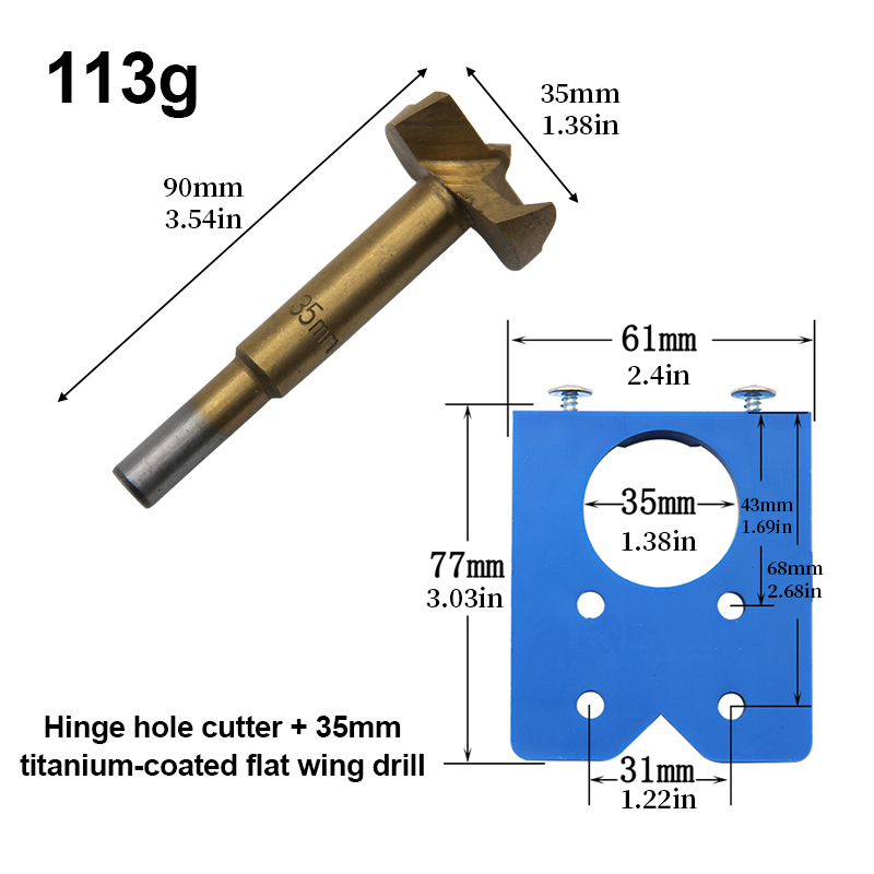 Hinge Boring Jig 35mm Titanium - огляд і ціна Woodworking Pdf