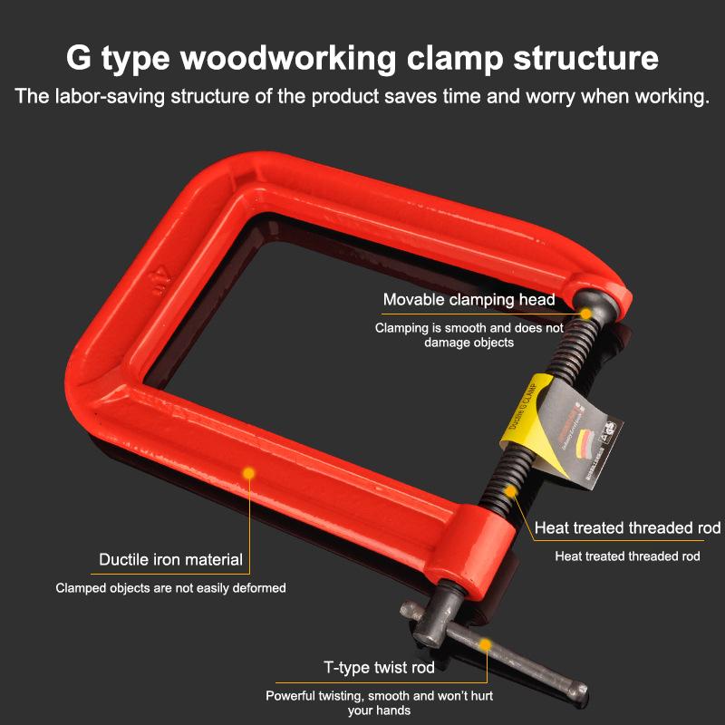 G Clamp Deep Reach C Clamp 1/1 - огляд і ціна Woodworking Industry
