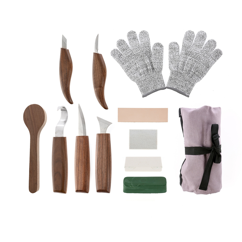 12PCS Walnut Chrome Vanadium S - огляд і ціна Wood Chisel Set