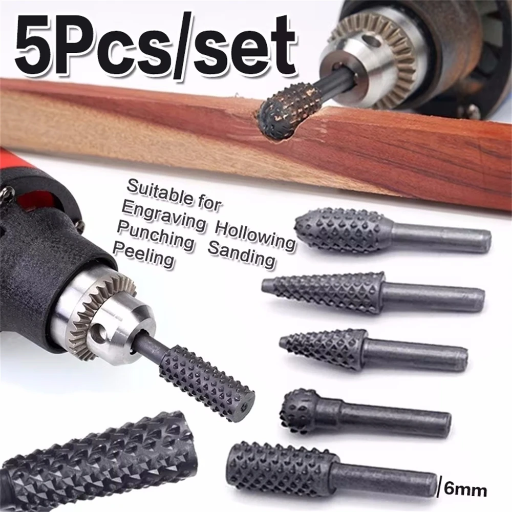 5PCS Rotary Craft Files Rotary - огляд і ціна Woodworking Rasps And Files