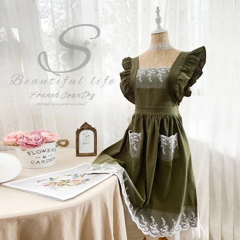 Female Women Apron Cotton Line - огляд і ціна Woodworking Apron