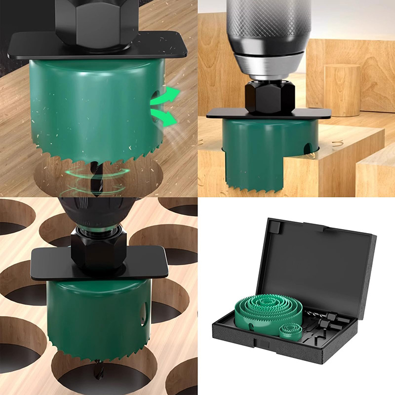 19/8/5PCS 19-127mm Hole Saw Cu - огляд і ціна Woodworking Product