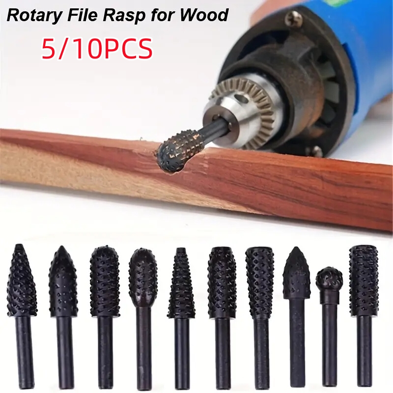 5PCS/10PCS 6mm Shank Rotary Bu - огляд і ціна Woodworking Rasps And Files