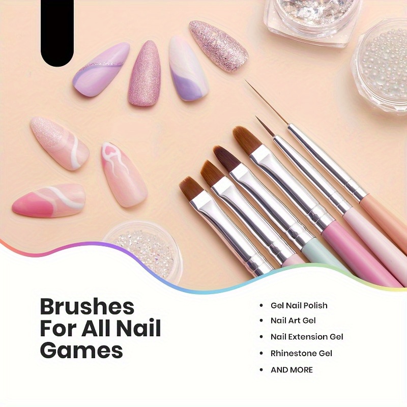 6pcs Nails Art Brushes Set Man - огляд і ціна Wood Chisel Set