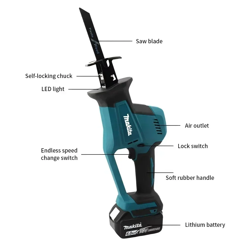 Makita DJR189 18V Cordless Ele - огляд і ціна Woodworking Essential Tools