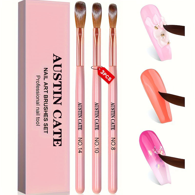 3pcs Kolinsky Acrylic Nail Bru - огляд і ціна Wood Chisel Set