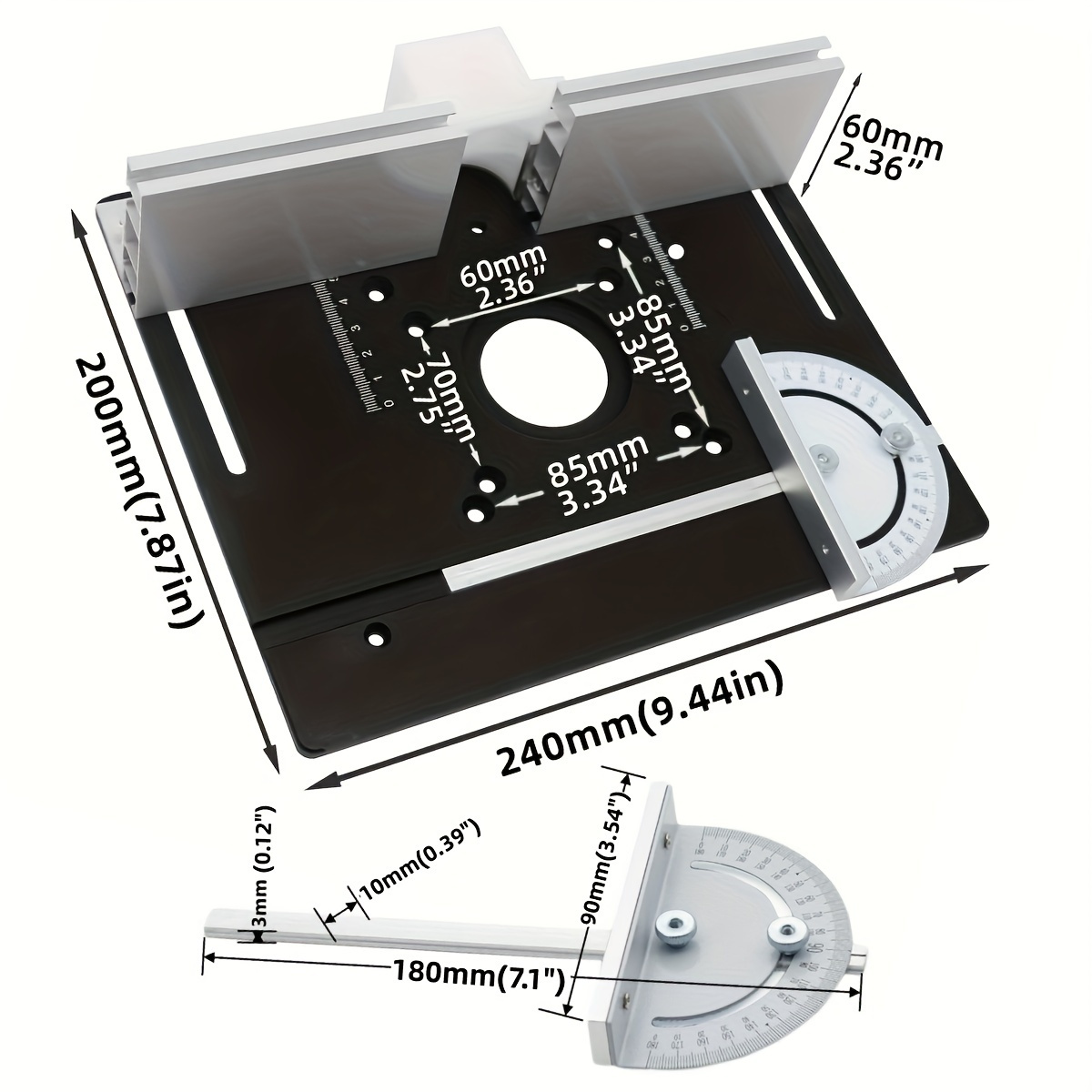 Aluminum Router Desktop Insert - огляд і ціна Woodworking Router