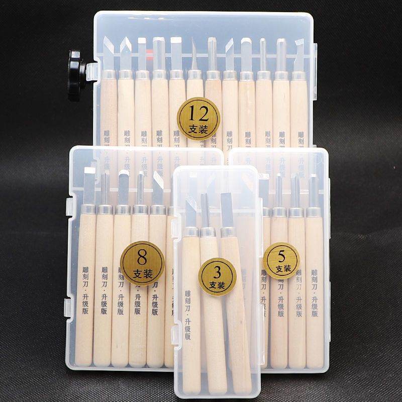 Carving Knife Set Woodblock Ru - огляд і ціна Wood Chisel Set