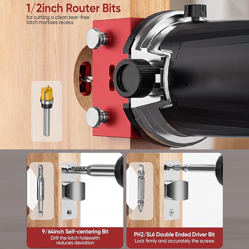 Door Lock Mortise Template Kit - огляд і ціна Woodworking Pdf
