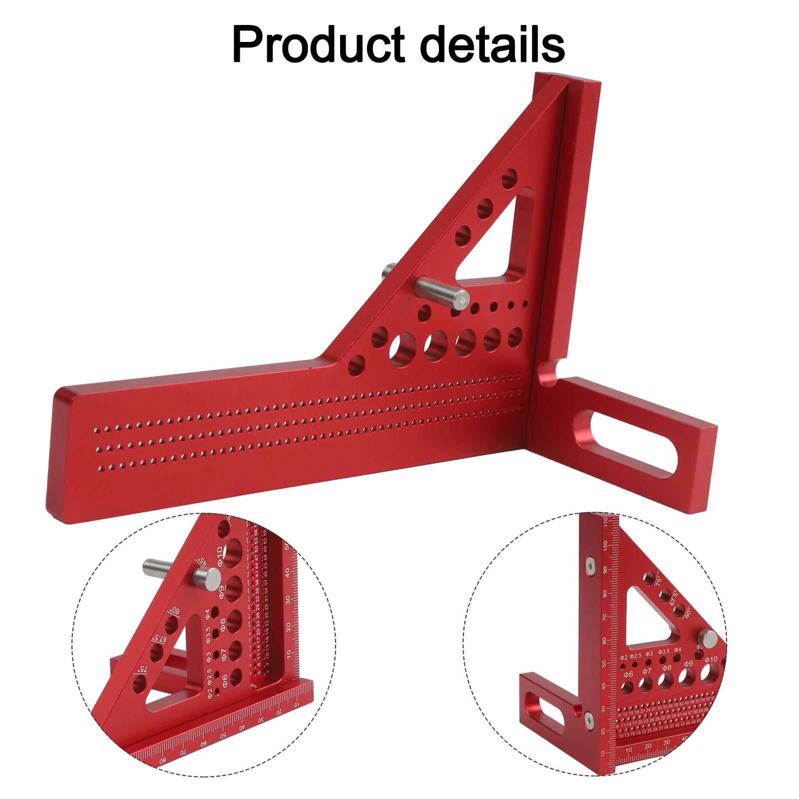 Red 3D Carpenter Square Ruler  - огляд і ціна Woodworking For Engineers