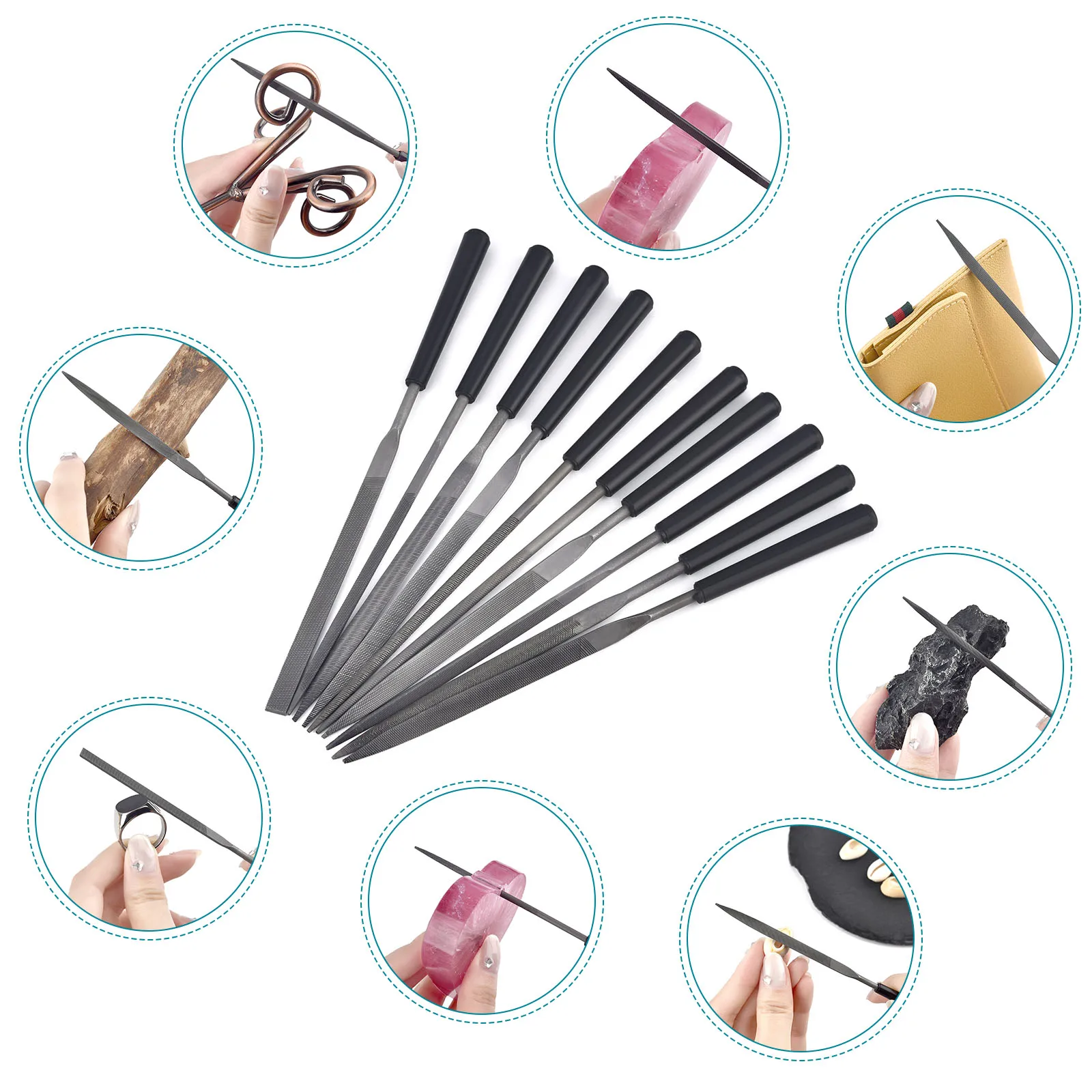3/5/10pcs Needle File Set Meta - огляд і ціна Woodworking Rasps And Files