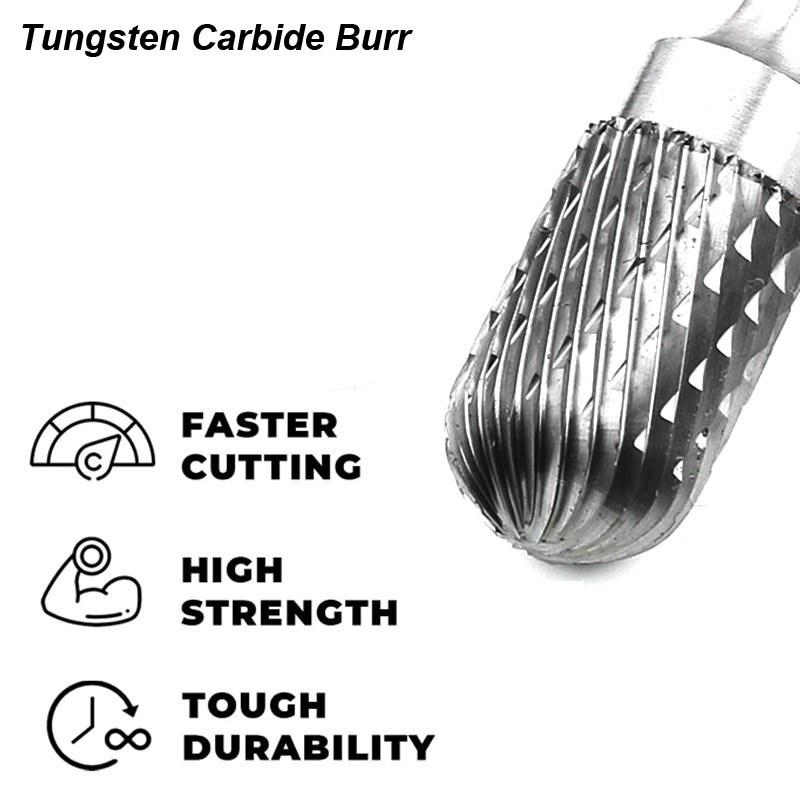 Tungsten Carbide Burrs Set 6mm - огляд і ціна Woodworking Rasps And Files
