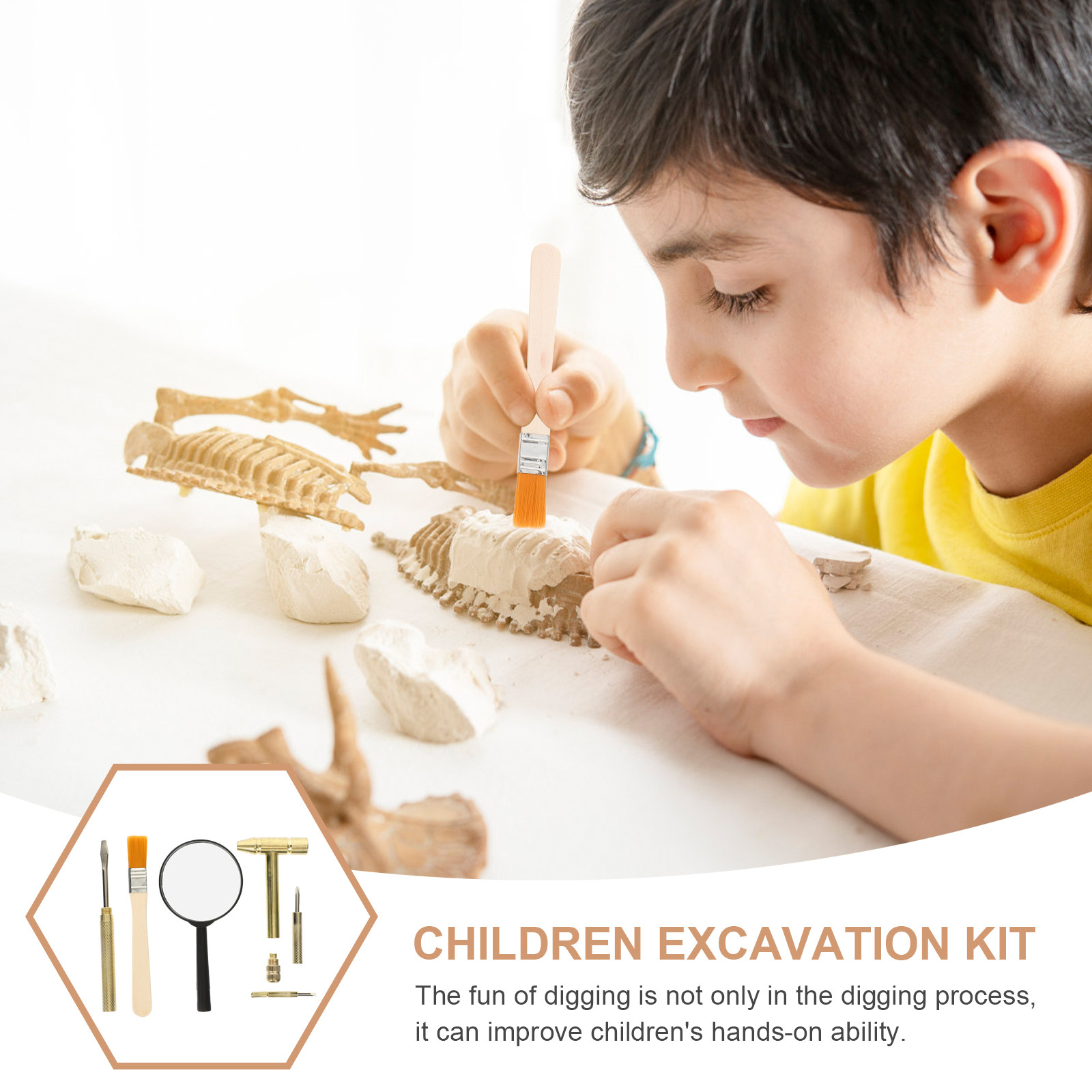 1Set Kid Excavation Tool Set S - огляд і ціна Wood Chisel Set