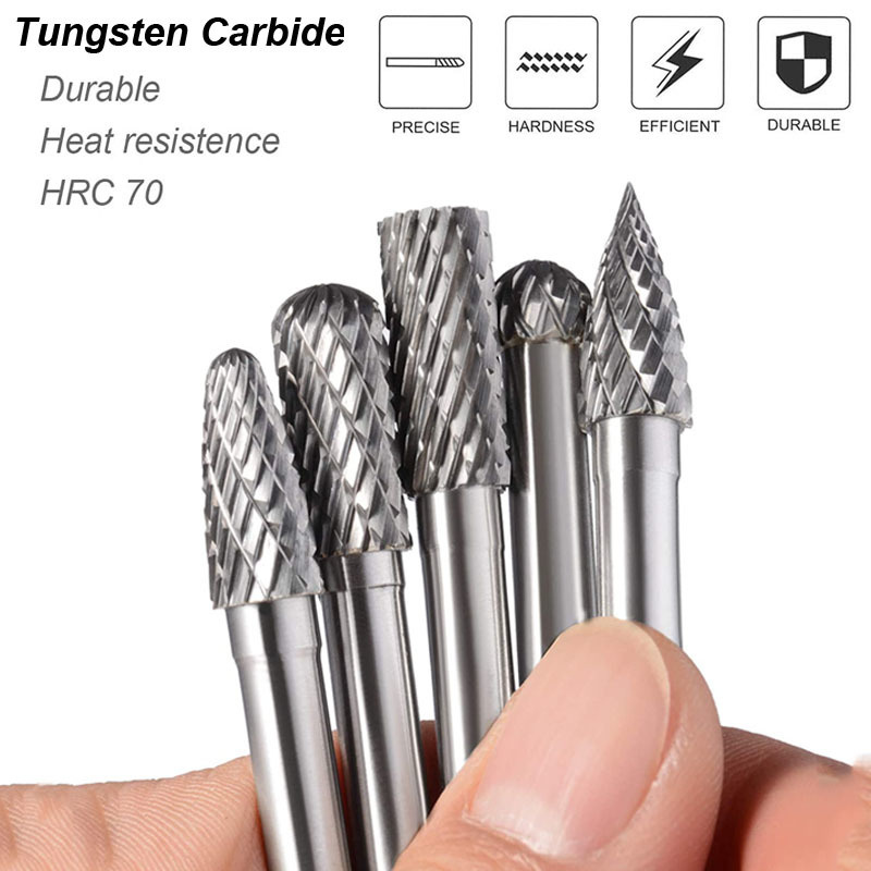 Tungsten Carbide Burrs Set 6mm - огляд і ціна Woodworking Rasps And Files